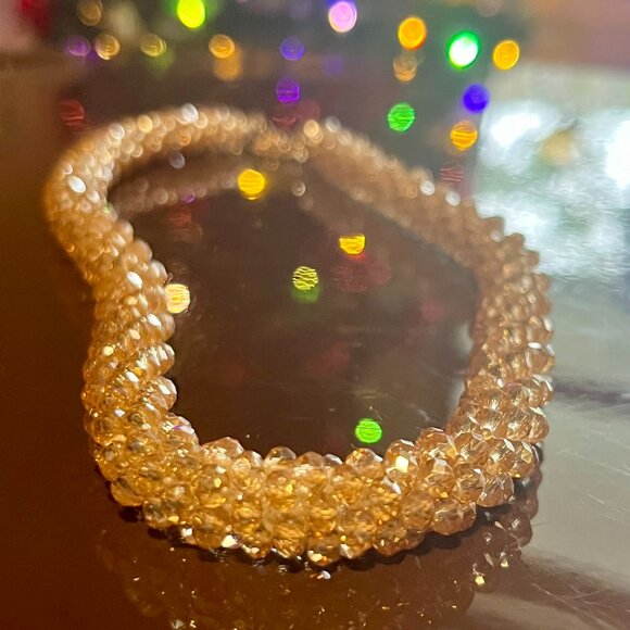 Champagne Bead Necklace NWOT - Picture 4 of 4